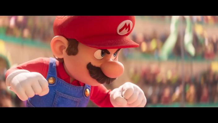 Captura de tela do trailer do filme Super Mario Bros